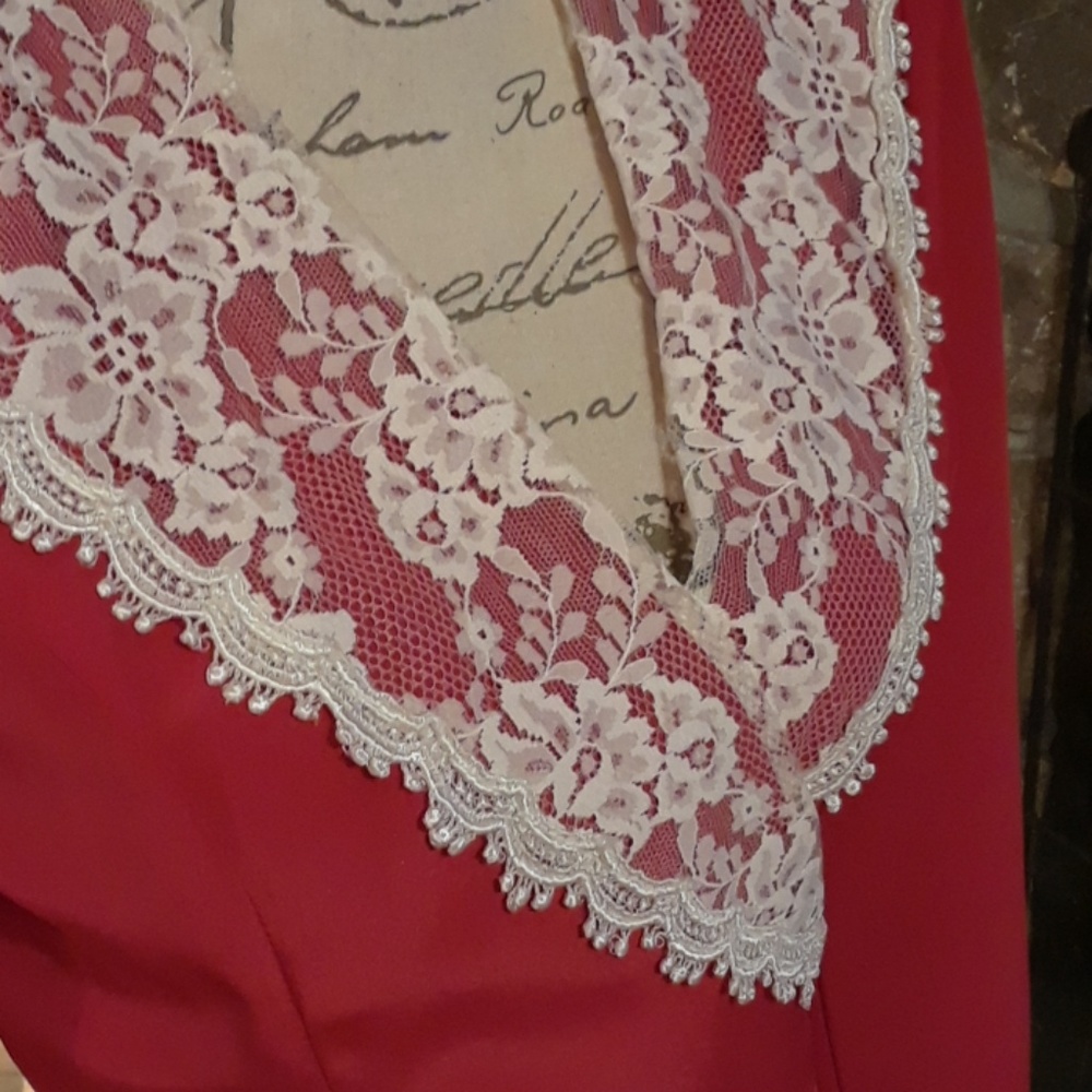 Gunne Sax vintage red dress!! - Picture 2 of 6